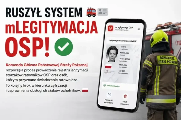 Strażacy OSP z gminy Suchowola mogą składać wnioski o bezpłatną Legitymację OSP