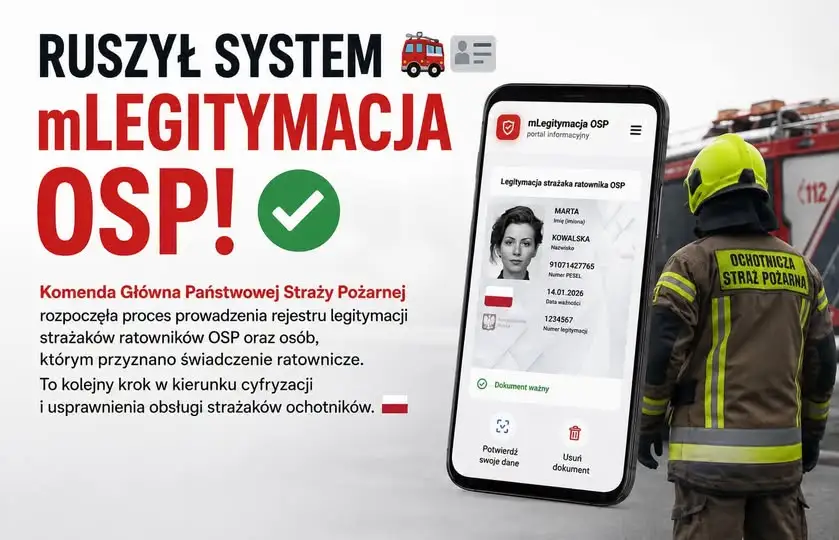 Strażacy OSP z gminy Suchowola mogą składać wnioski o bezpłatną Legitymację OSP