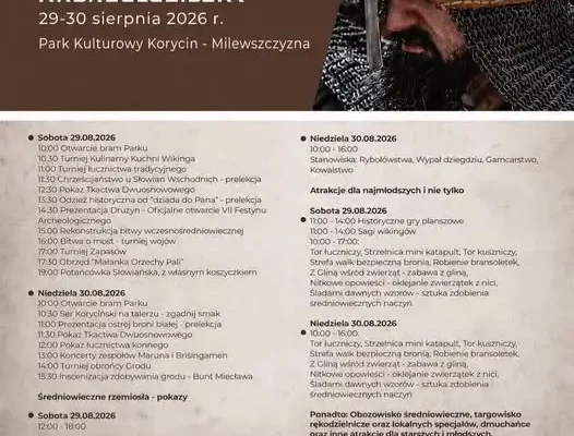 VII Festyn Archeologiczny w Korycinie – podróż w czasy średniowiecza już w ten weekend