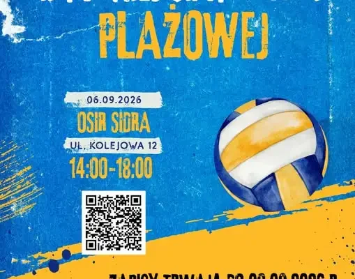 II Turniej Siatkówki Plażowej w Sidrze – zapisy trwają!
