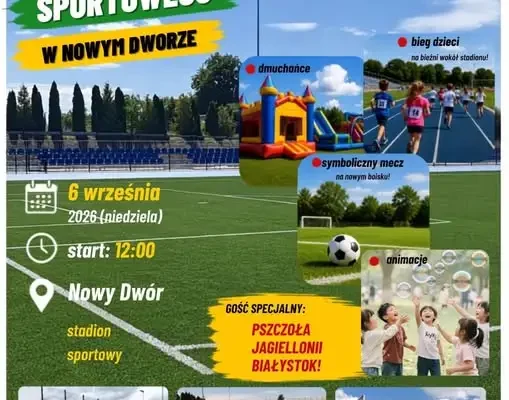 Nowy kompleks boisk sportowych w Nowym Dworze – zaproszenie na otwarcie