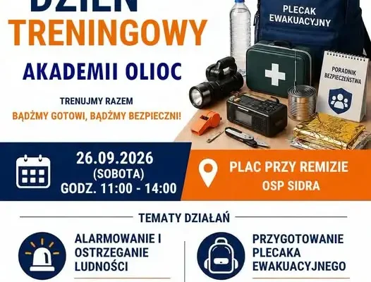 Krajowy Dzień Treningowy w Gminie Sidra – naucz się reagować na syreny alarmowe