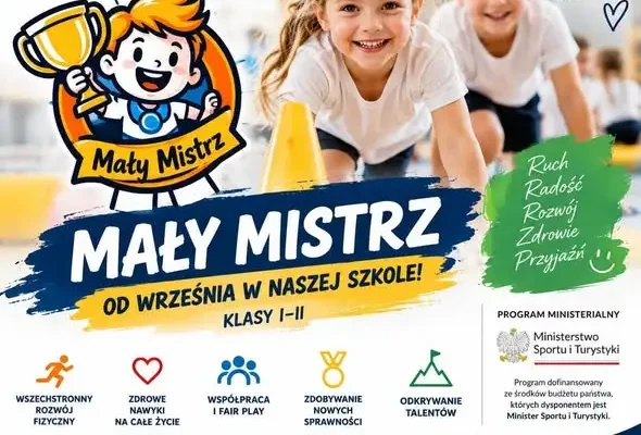 ZSP w Krynkach przystępuje do programu „Mały Mistrz”