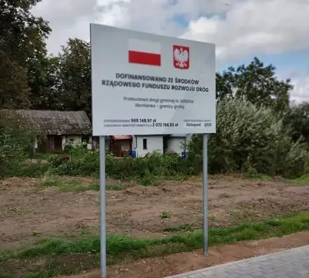 Zakończono przebudowę drogi gminnej Słomianka – granica gminy