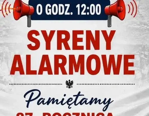 Sokółka: syreny alarmowe uczczą 87. rocznicę agresji sowieckiej na Polskę
