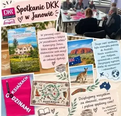 Dyskusyjny Klub Książki w Janowie: literatura i podróż do Australii