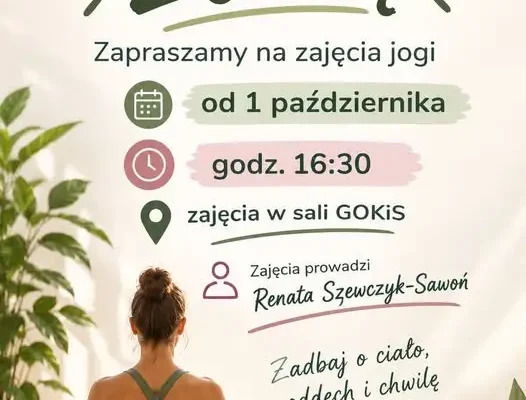 Ruszają zapisy na jogę – pierwsze zajęcia już 1 października