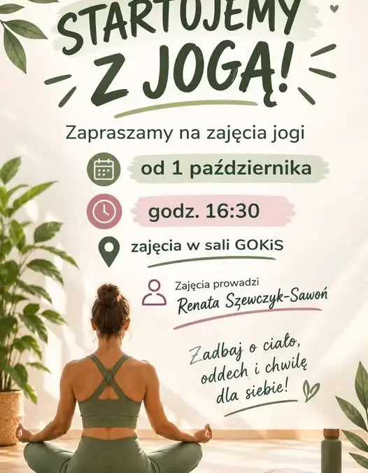 Ruszają zapisy na jogę – pierwsze zajęcia już 1 października