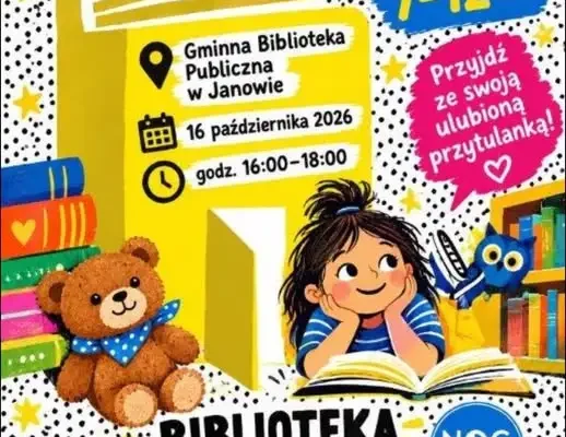 Noc Bibliotek w Janowie – zapisy już otwarte