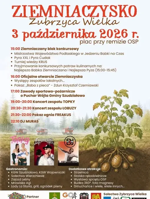 Ziemniaczane święto w Szudziałowie – muzyka, konkursy i potupaja do rana