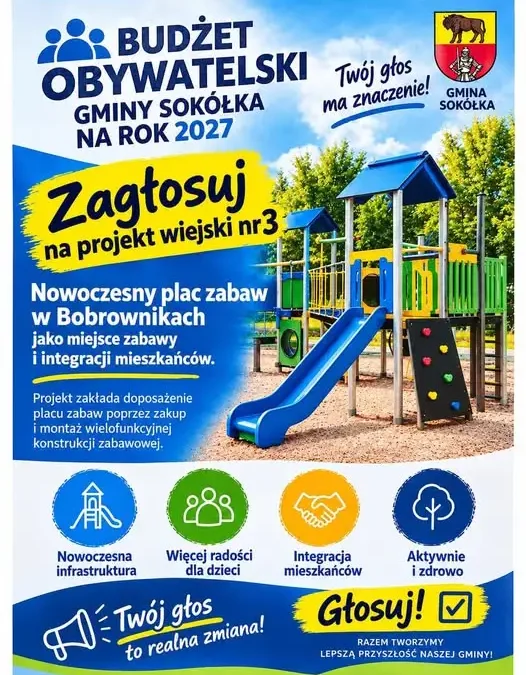 Budżet Obywatelski Gminy Sokółka 2027 – mieszkańcy decydują o projektach