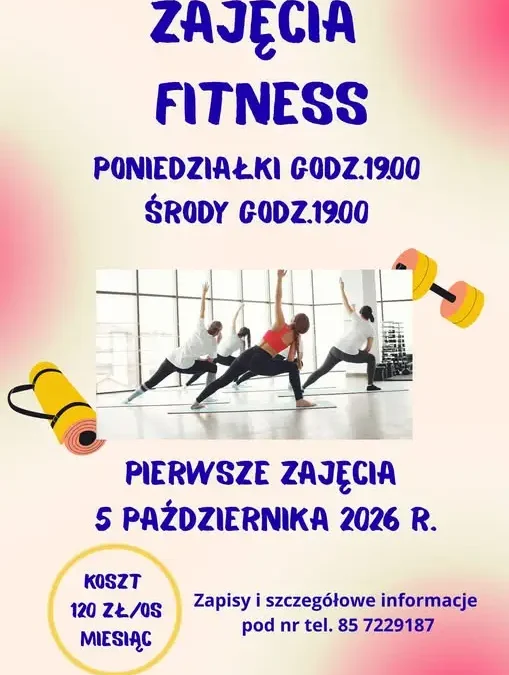 Korycin: Ruszyły zajęcia fitness – kolejne spotkanie już dziś o 19:00