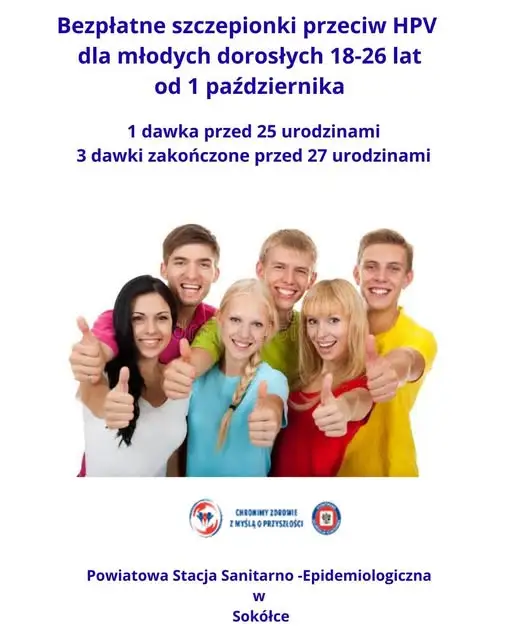 Darmowe szczepienia przeciw HPV dla osób w wieku 19–26 lat – ruszył nowy program