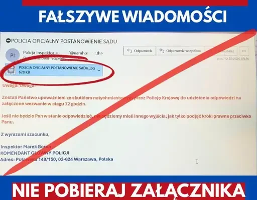 Podejrzany e-mail? Policja i CERT Polska radzą, jak nie dać się oszukać