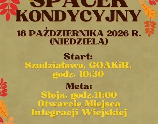 Jesienny spacer kondycyjny ze Słoja – 18 października 2026
