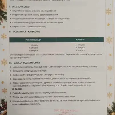 Konkurs kolęd „Hej, kolęda, kolęda!” – zaproszenie dla najmłodszych