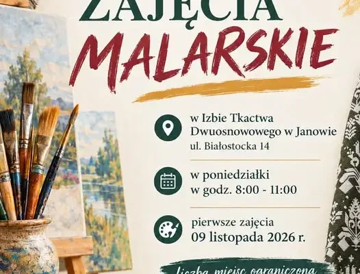 Janów: Rusza nowy nabór na zajęcia malarskie dla dorosłych
