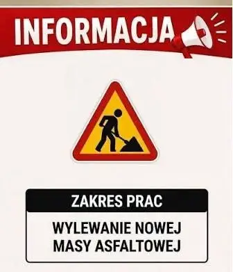 Utrudnienia na ulicy Targowej w Krynkach – prace asfaltowe