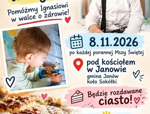 Ignaś z Gminy Janów walczy z nawrotem nowotworu mózgu – rusza zbiórka