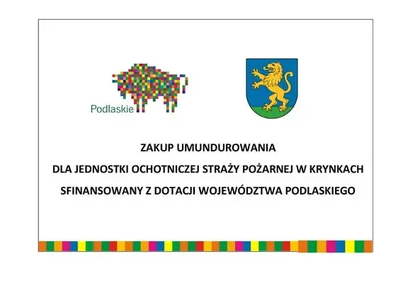 OSP Krynki z nowym umundurowaniem dzięki dotacji z województwa